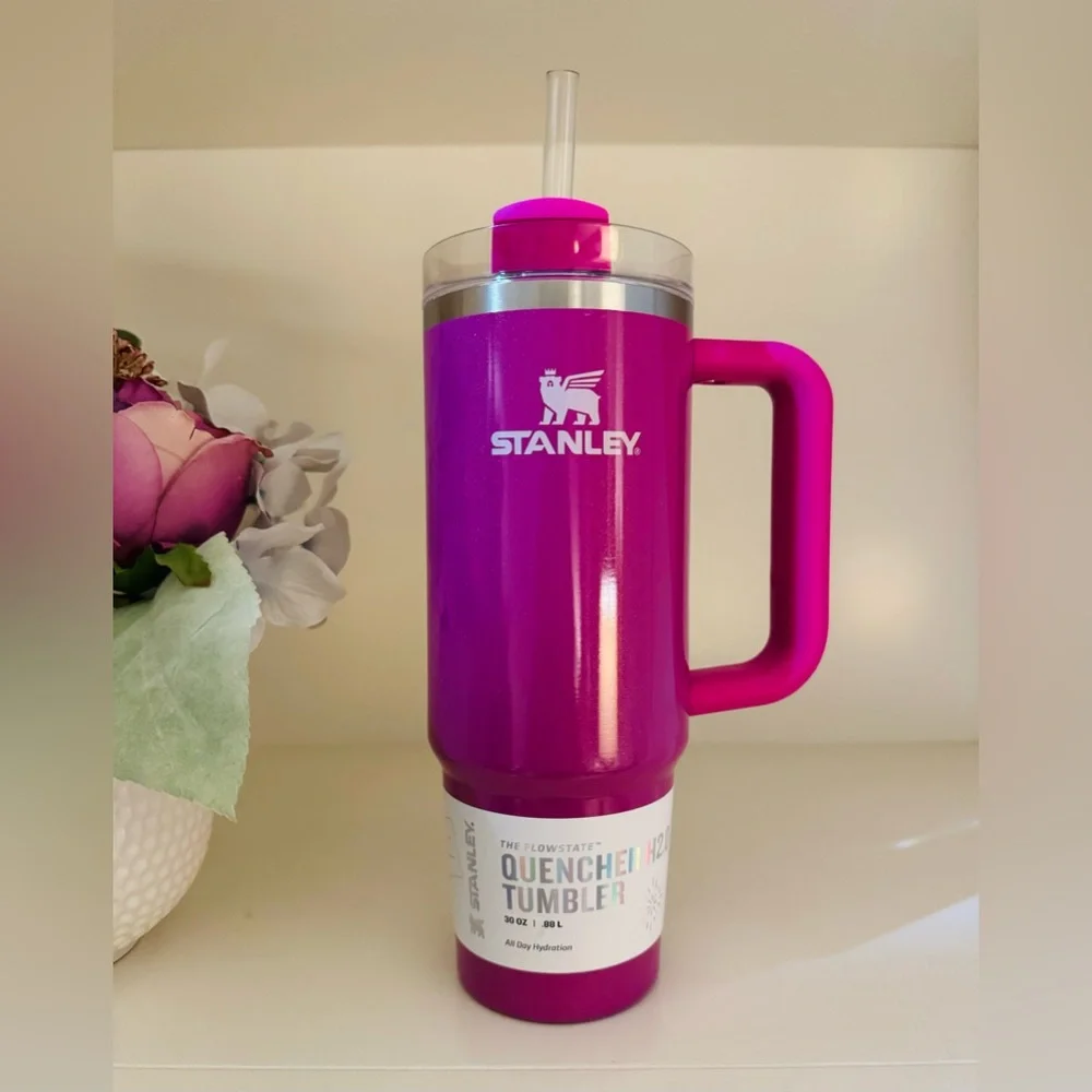 🎉LAST CHANCE🎉Limited Edition Stanley 30oz H2.0 FlowState Tumbler Punch Shimmer - Picture 6 of 6